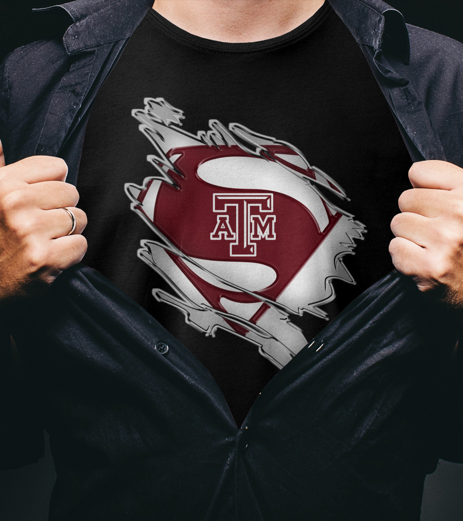 Texas A&M Aggies Logo Shield Tear T-Shirt