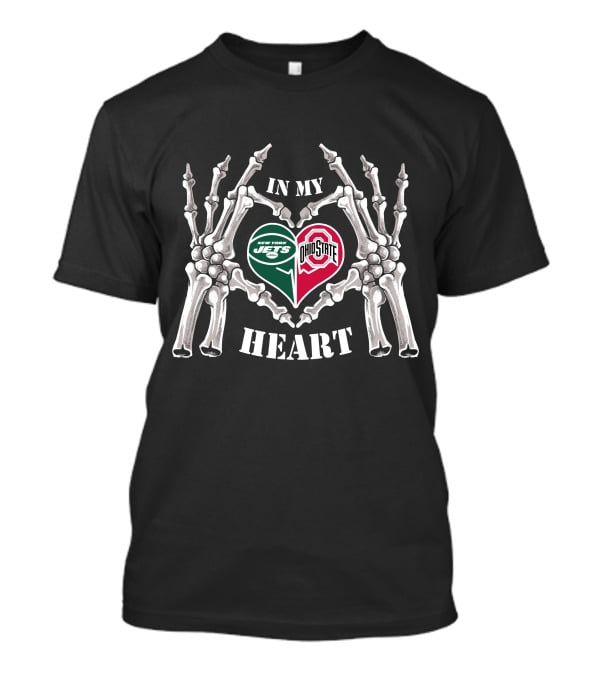 New York Jets Ohio State Buckeyes In My Heart T-Shirt