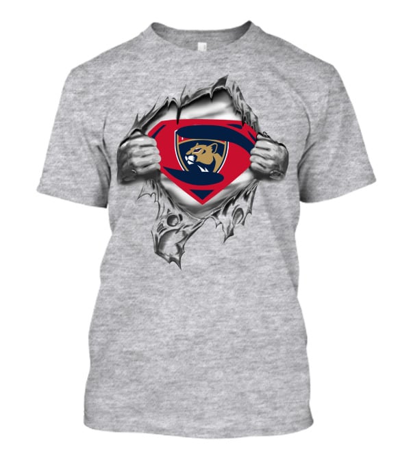 Florida Panthers Superman Shield Emblem T-Shirt