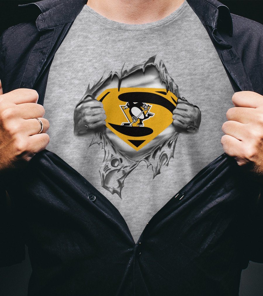 Pittsburgh Penguins Super Logo Symbol Breakthrough T-Shirt