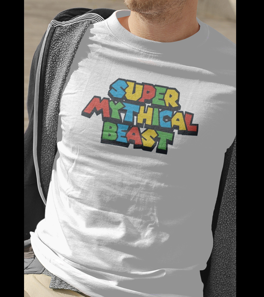 Super Mythical Beast Retro Game-Inspired T-Shirt