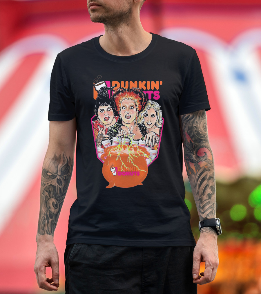 Hocus Pocus Witches Dunkin' Donuts Cauldron Magic T-Shirt