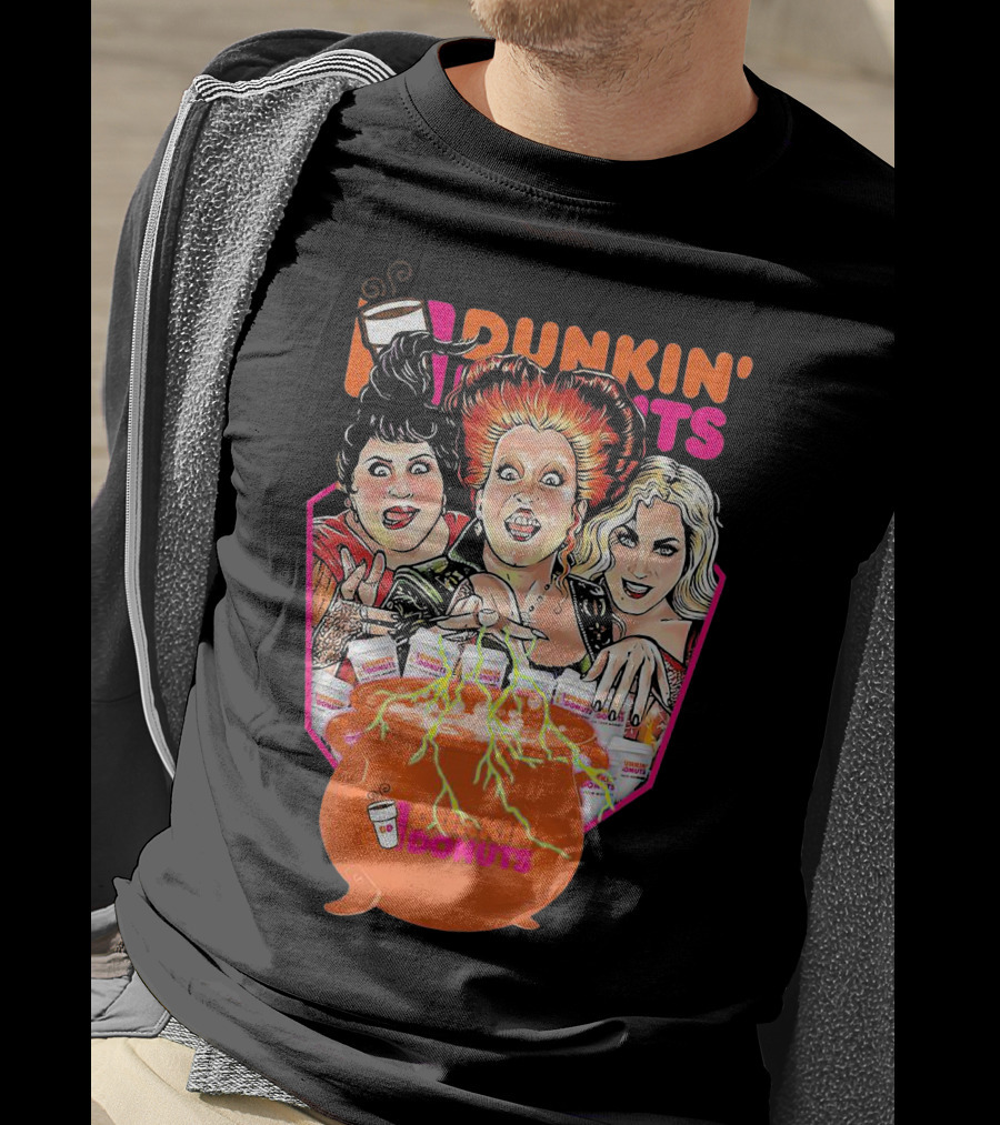Hocus Pocus Witches Dunkin' Donuts Cauldron Magic T-Shirt