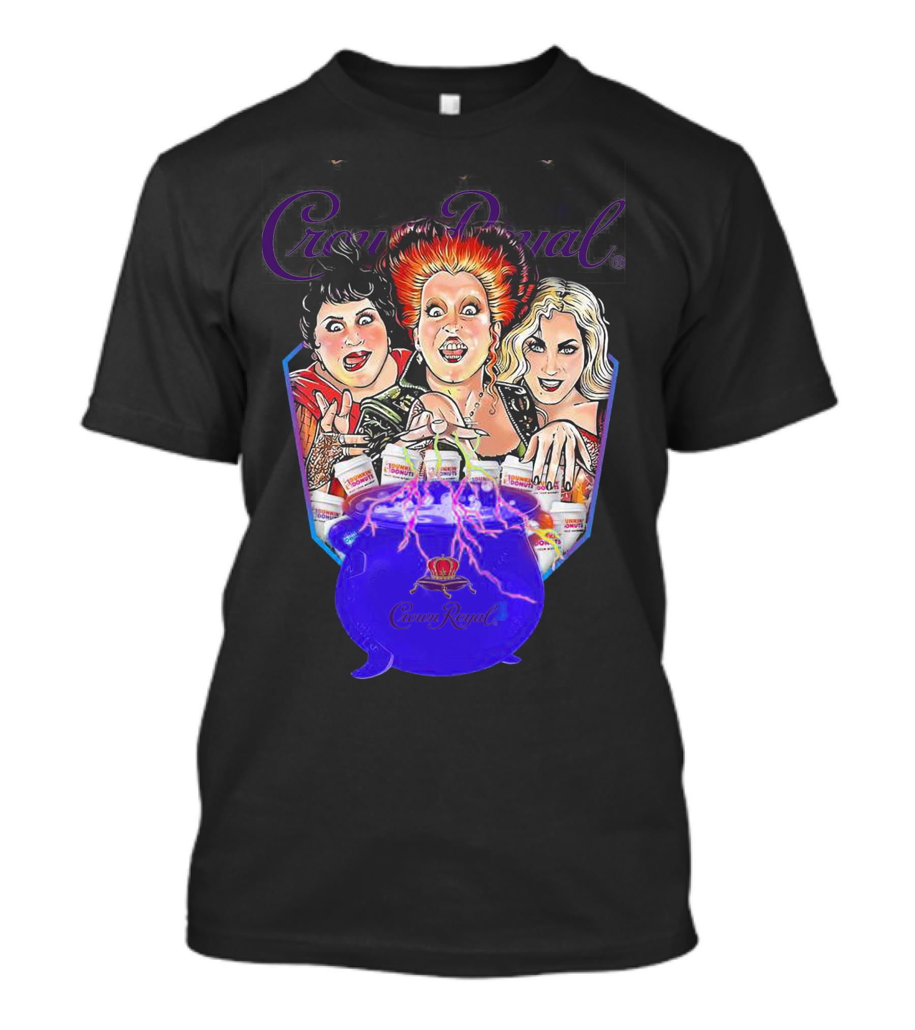 Crown Royal Halloween Hocus Pocus Witches Cauldron Magic T-Shirt