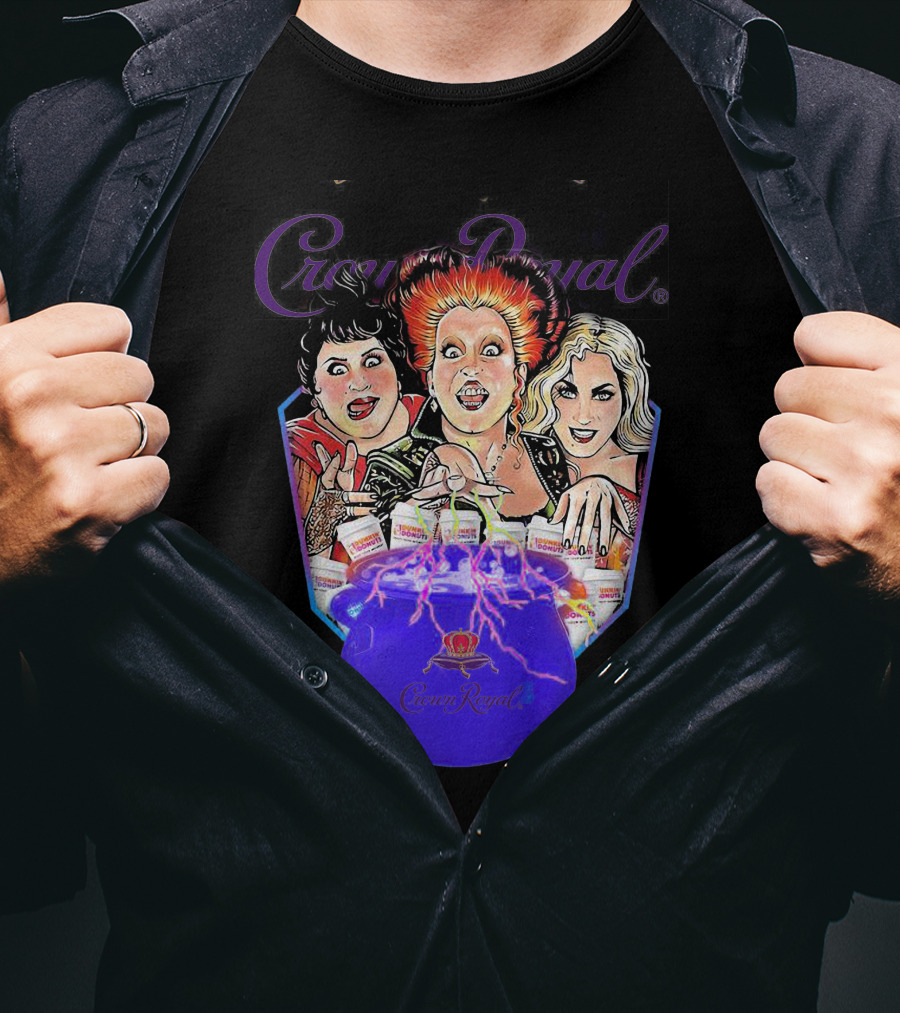 Crown Royal Halloween Hocus Pocus Witches Cauldron Magic T-Shirt
