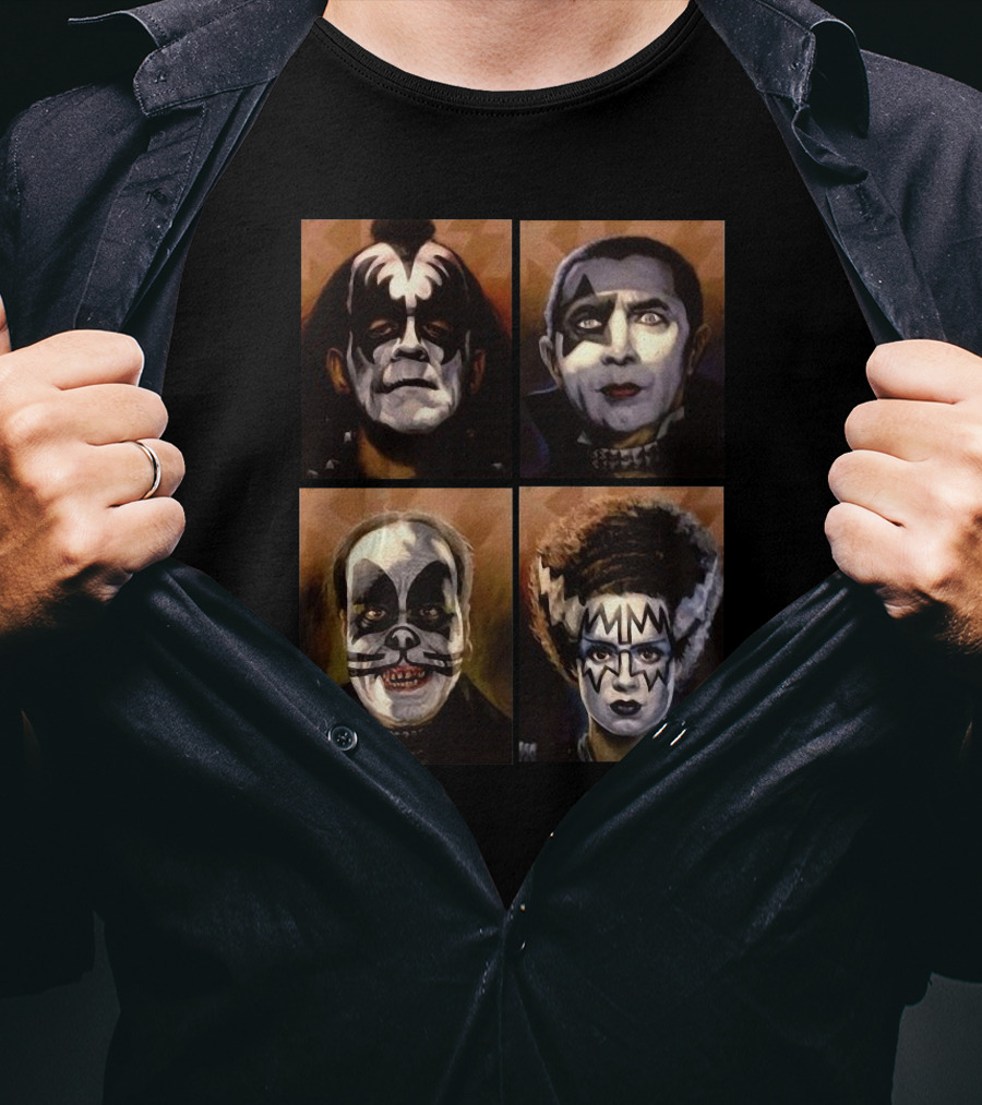 Monster Kiss Cats Quartet T-Shirt