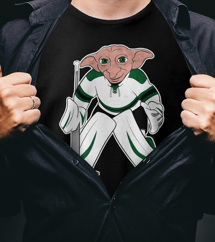 Spittin Chiclets D Goalie Hockey Creature Playing Goaltender T-Shirt