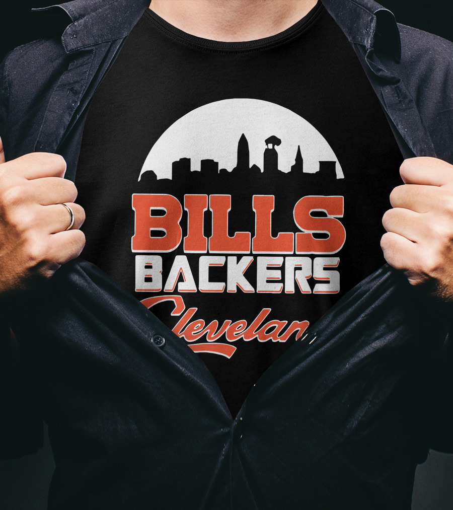 Bills Backers Cleveland Skyline T-Shirt