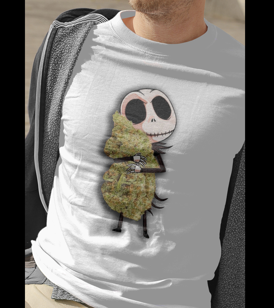 Jack Skellington Hug Cannabis T-Shirt