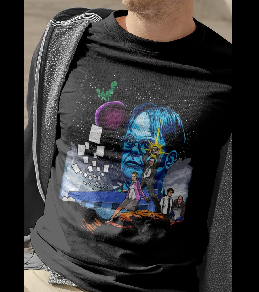 Star Wars Office Dwight Force Battle Galaxy Adventure T-Shirt