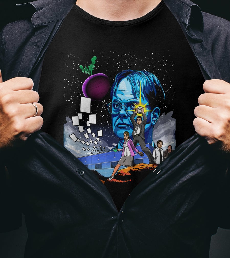 Star Wars Office Dwight Force Battle Galaxy Adventure T-Shirt