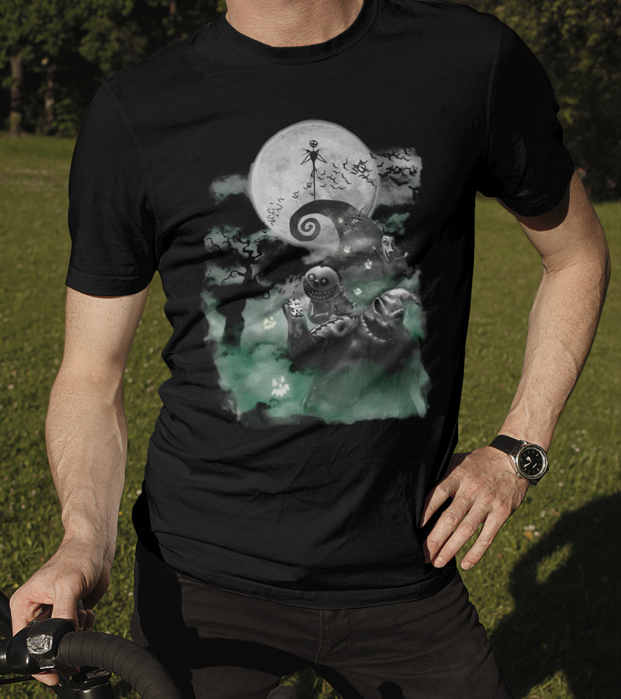 Halloween Full Moon Night Jack Skellington Pumpkin King T-Shirt