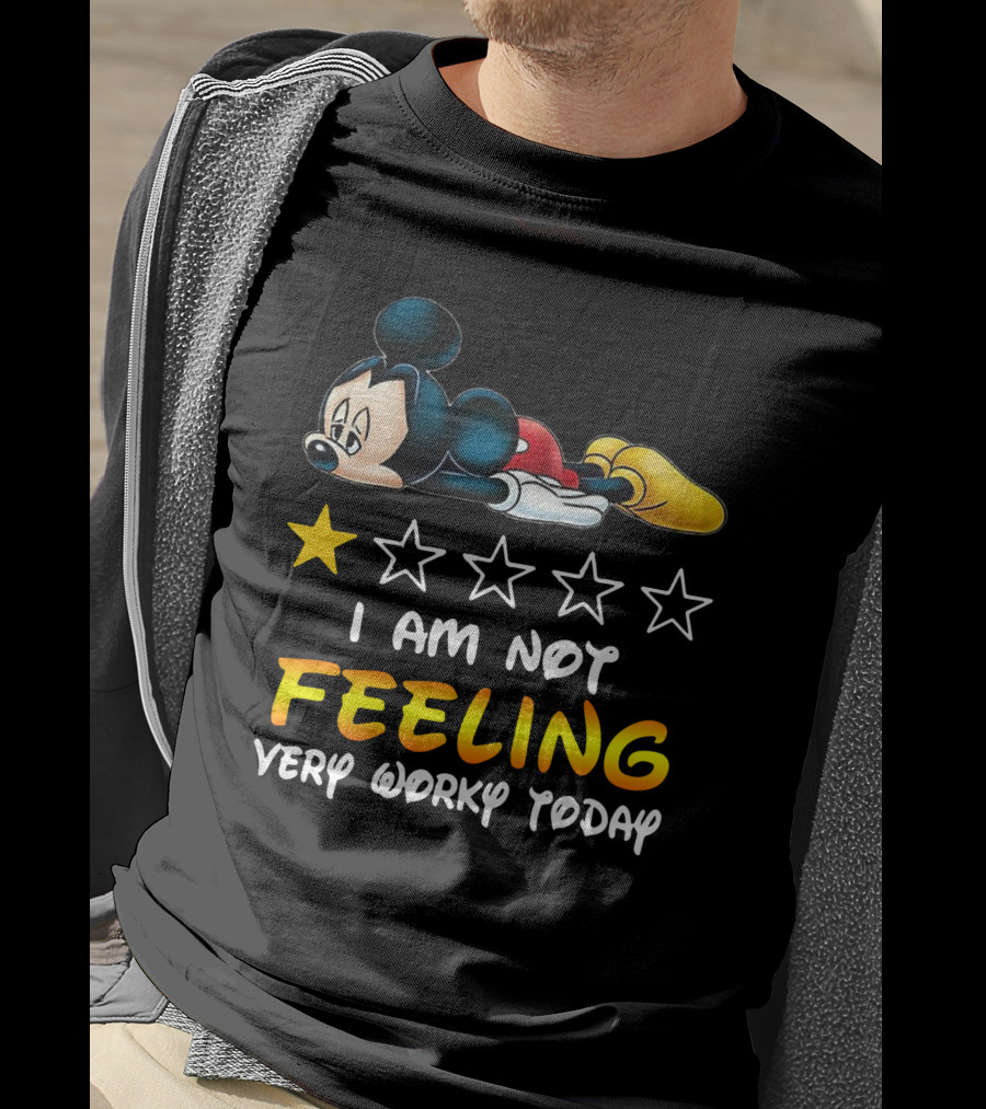 Mickey Mouse One Star Feeling Very Worky Today T-Shirt