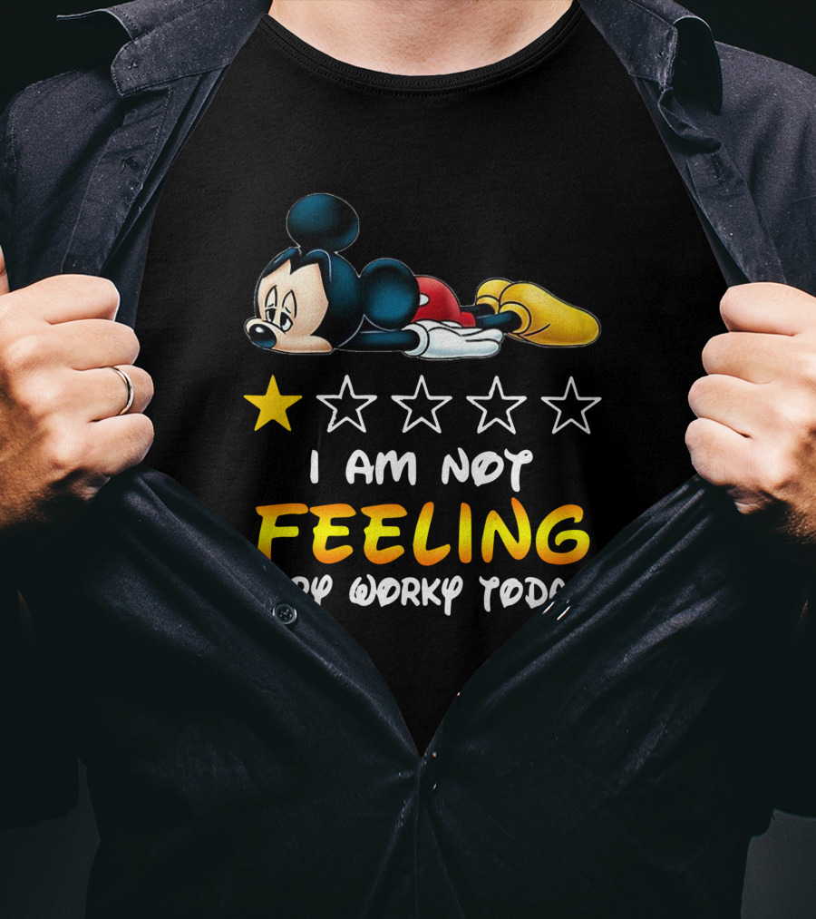 Mickey Mouse One Star Feeling Very Worky Today T-Shirt