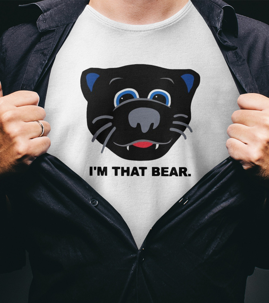 Carolina Panthers I'm That Bear Face T-Shirt