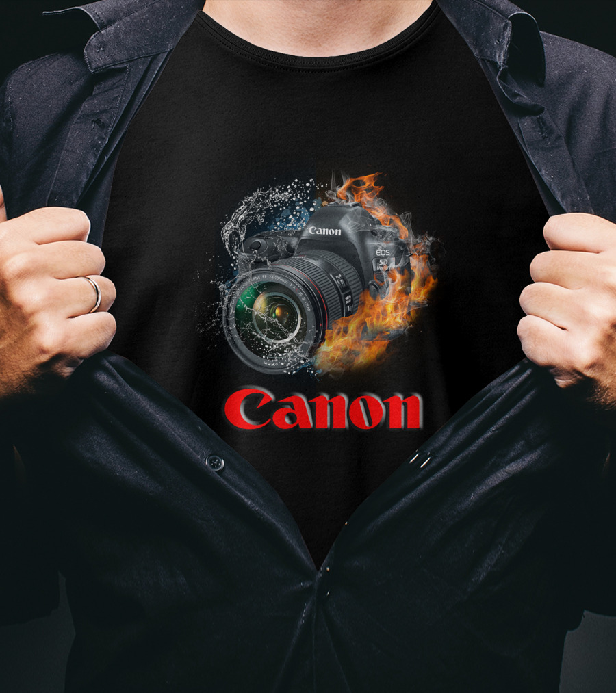 Canon EOS 5D Water And Fire T-Shirt