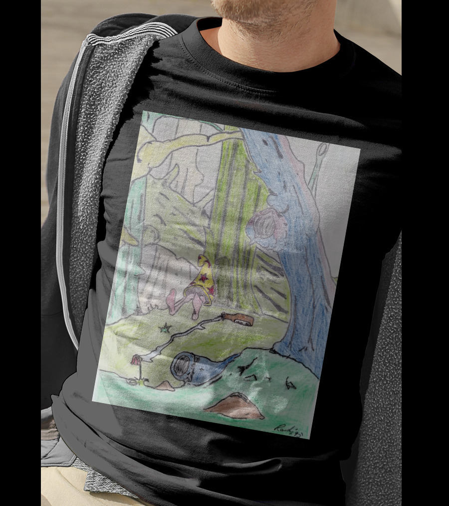 The Colored Forest Mysterious Path In Enchanted Woods T-Shirt