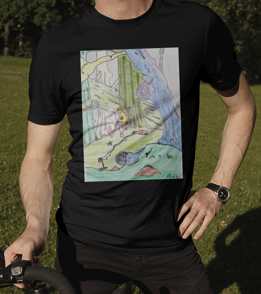 The Colored Forest Mysterious Path In Enchanted Woods T-Shirt