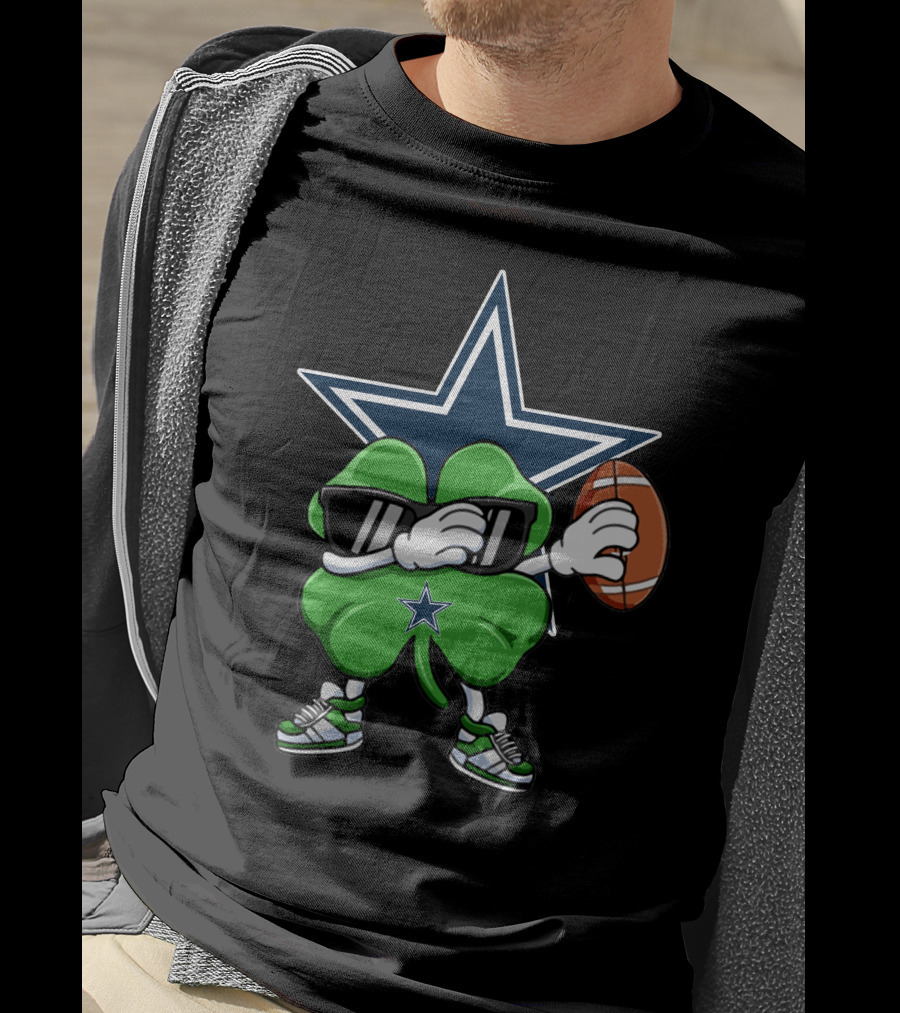 Dallas Cowboys Shamrock Football Star T-Shirt