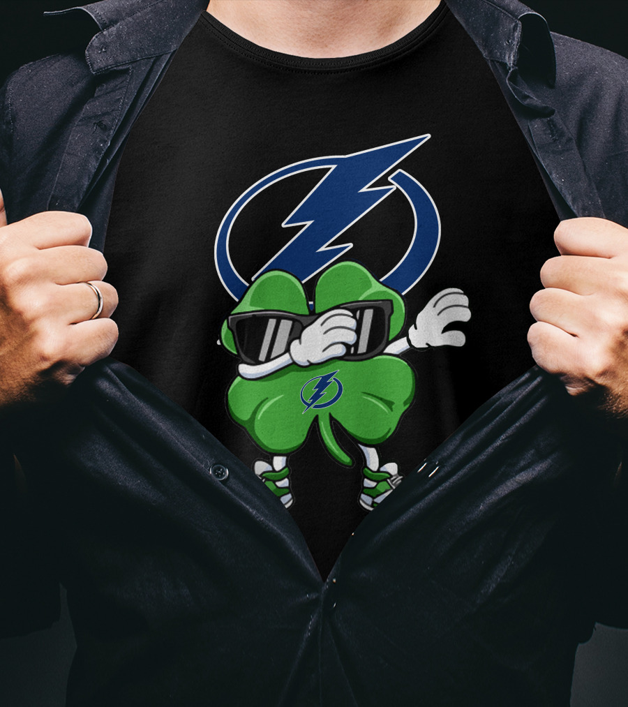 Tampa Bay Lightning Dabbing Shamrock T-Shirt
