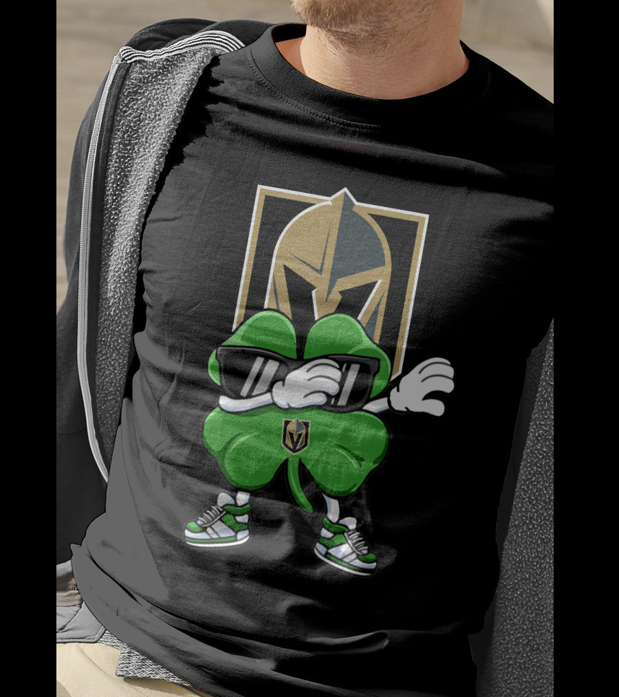 Vegas Golden Knights Shamrock Dab T-Shirt