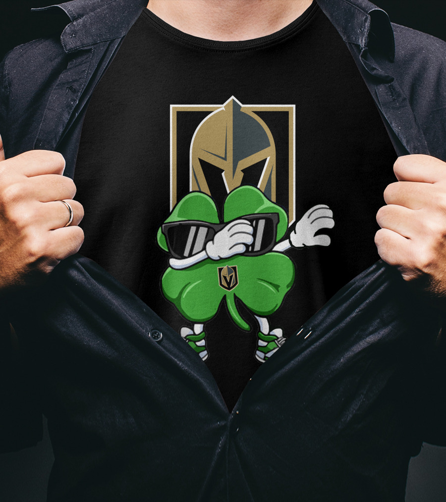 Vegas Golden Knights Shamrock Dab T-Shirt
