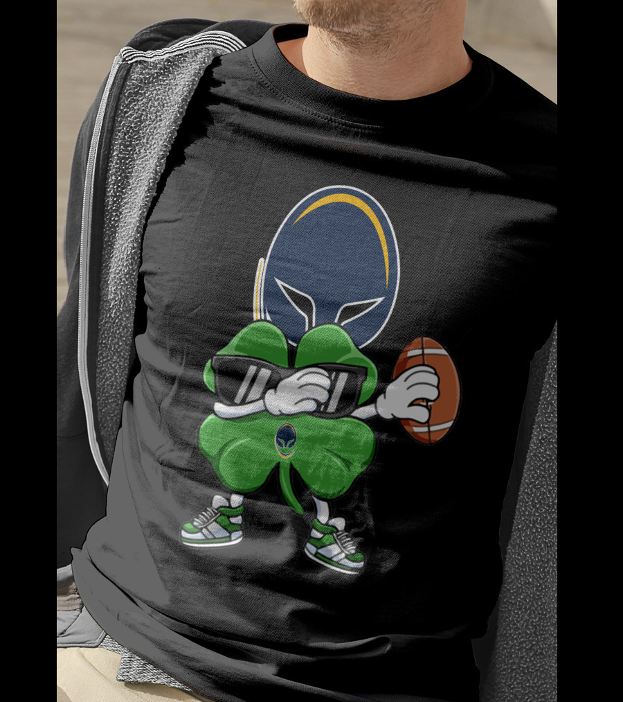Worcester Warriors Football Shamrock Icon With Rugby Ball And Sunglasses T-Shirt