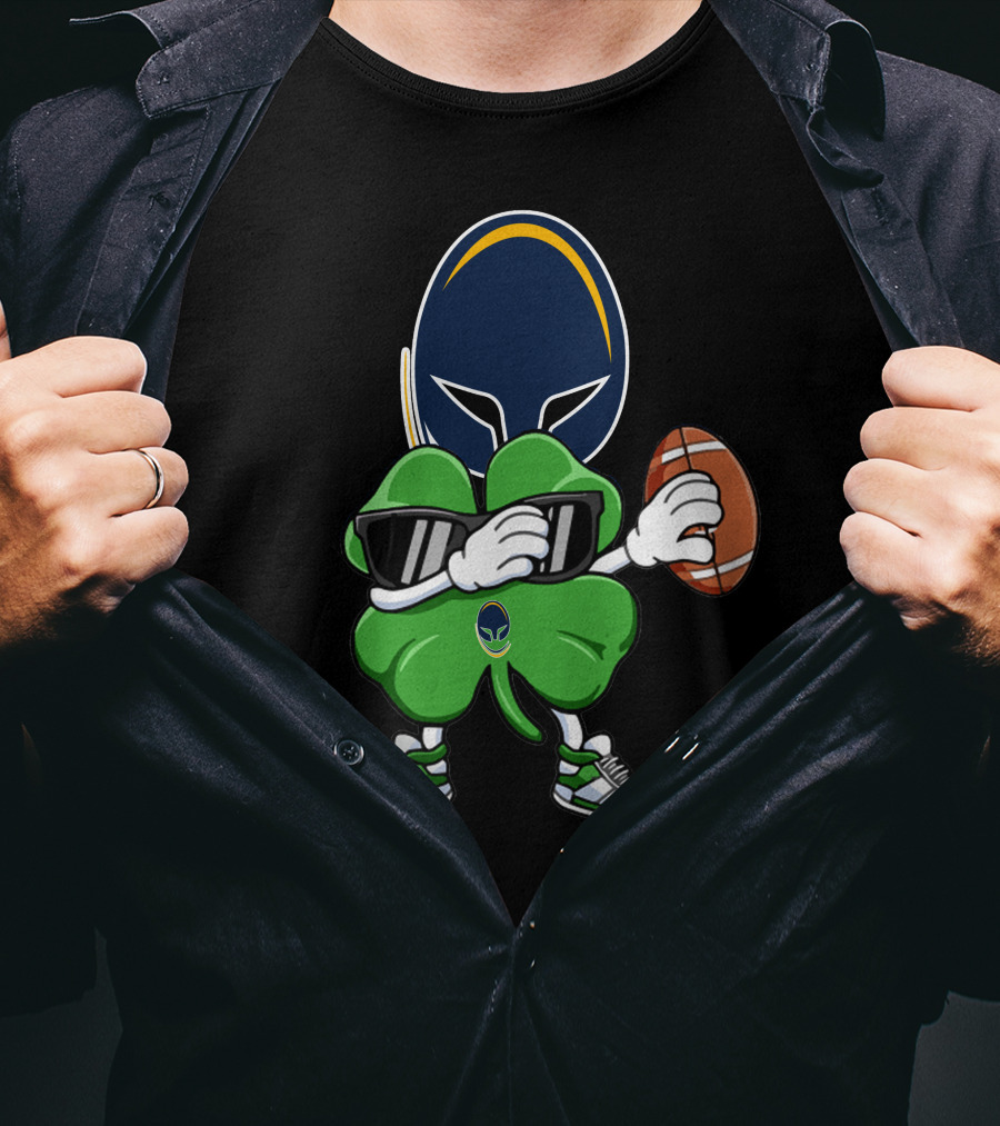 Worcester Warriors Football Shamrock Icon With Rugby Ball And Sunglasses T-Shirt
