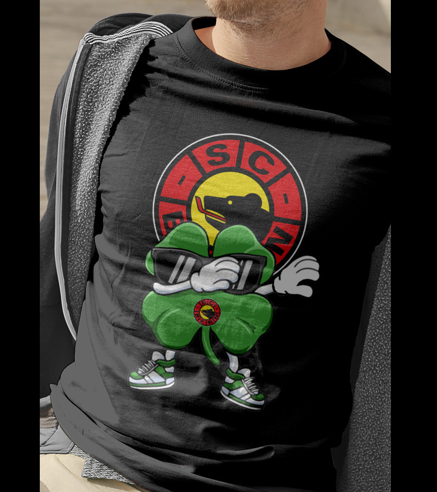 SC Bern Cool Clover Mascot With Sunglasses And Bear T-Shirt