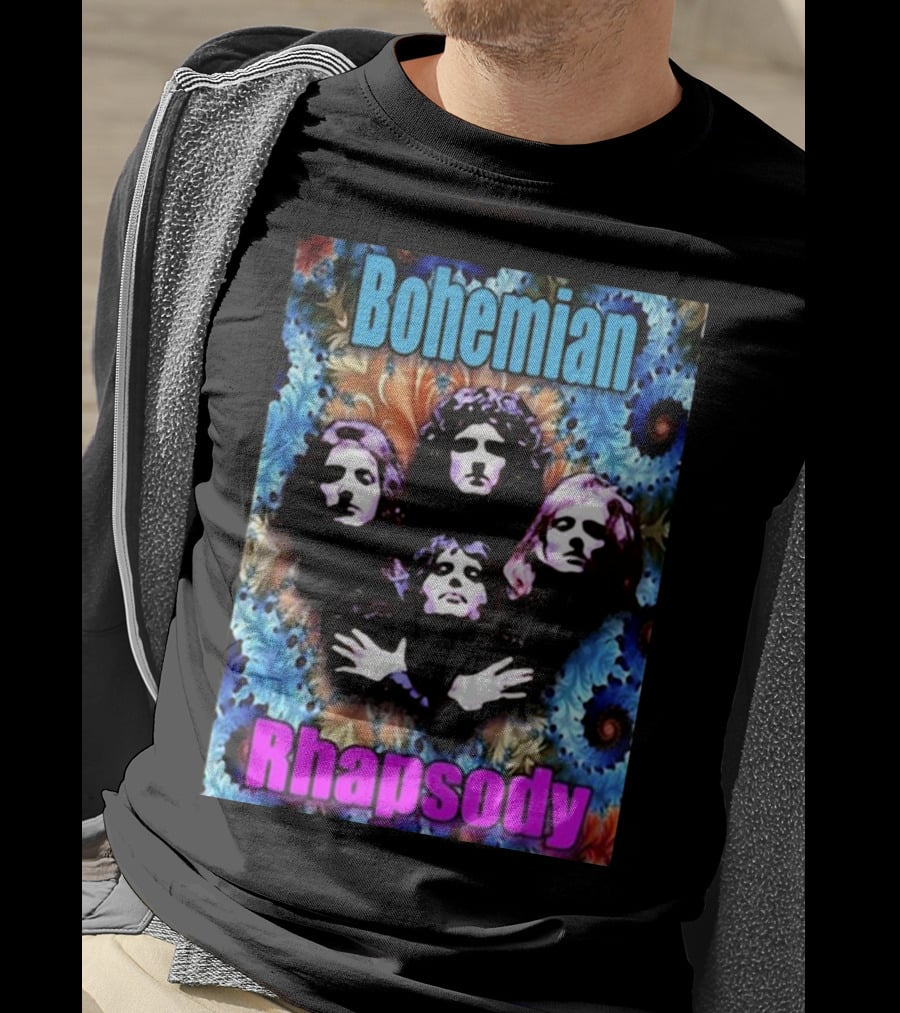 Bohemian Rhapsody Brian May Queen Psychedelic T-Shirt