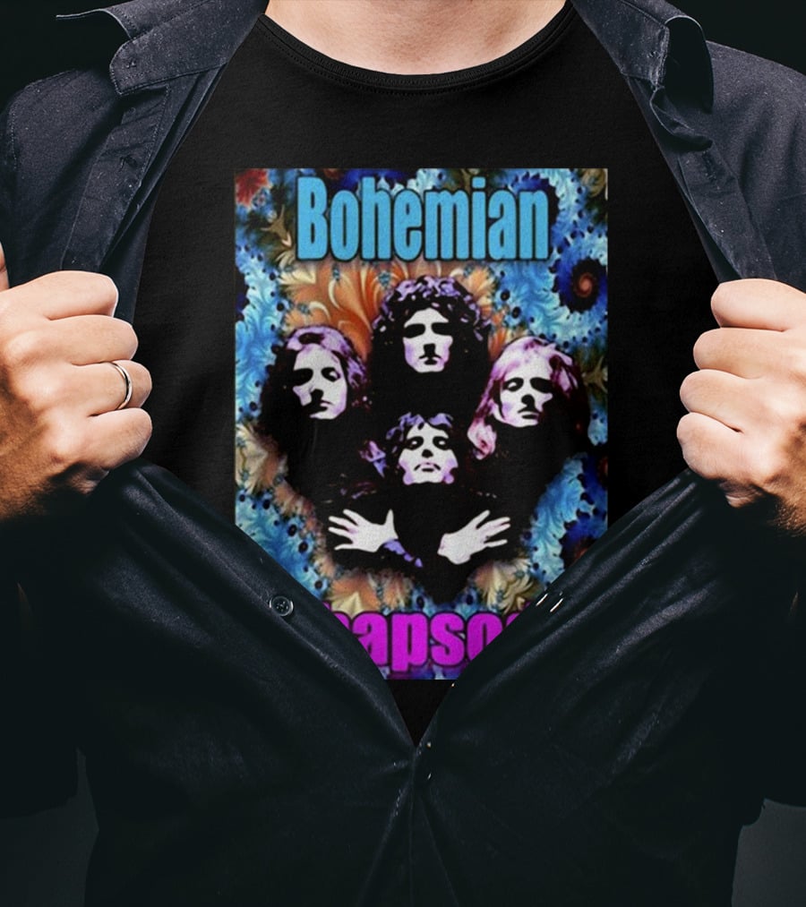 Bohemian Rhapsody Brian May Queen Psychedelic T-Shirt