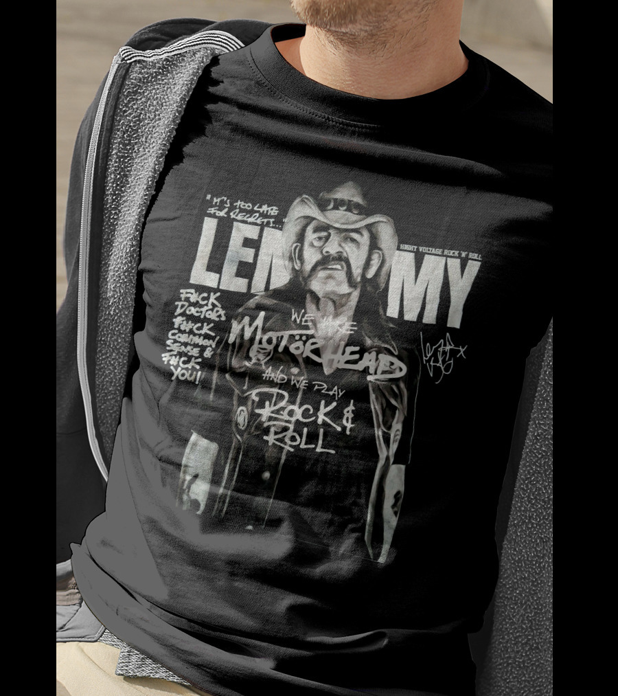 Lemmy Motorhead High Voltage Rock N Roll We Are Motörhead And We Play Rock And Roll T-Shirt