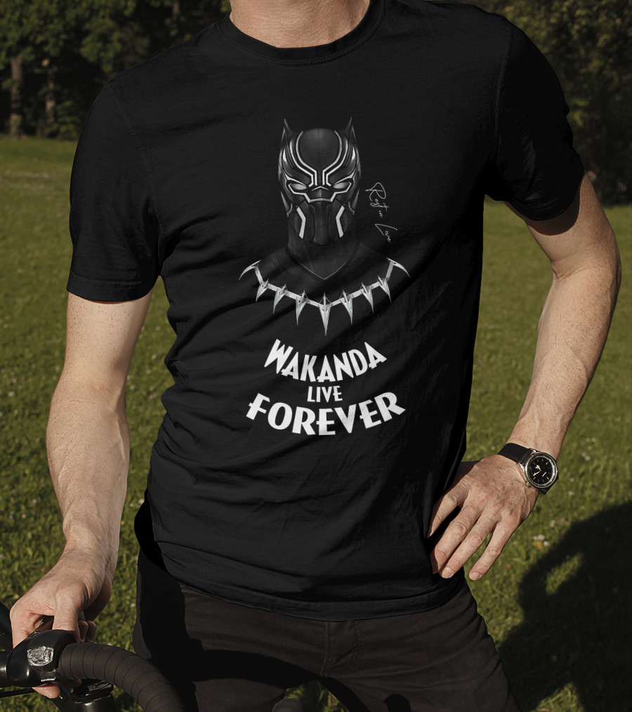 BlxckPantherWakanda BPW2908 Wakanda Live Forever T-Shirt