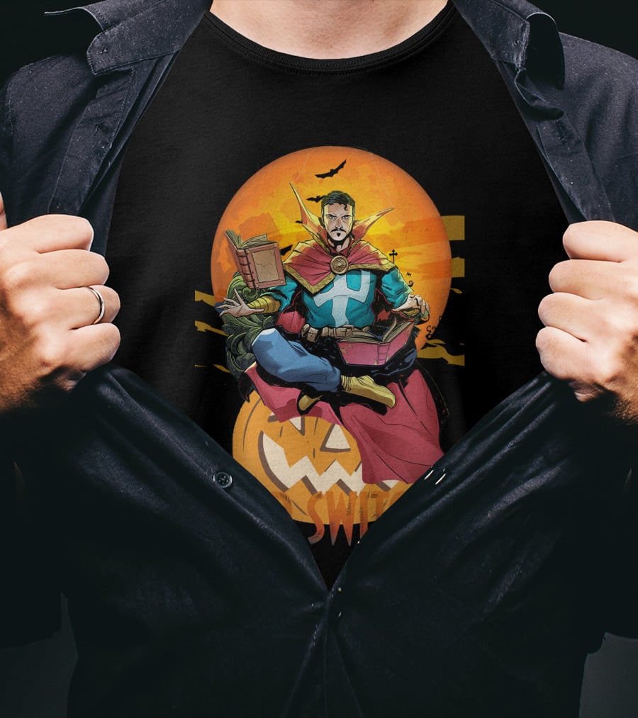 DR SWITCH DS1109 Halloween Comic Character Pumpkin T-Shirt