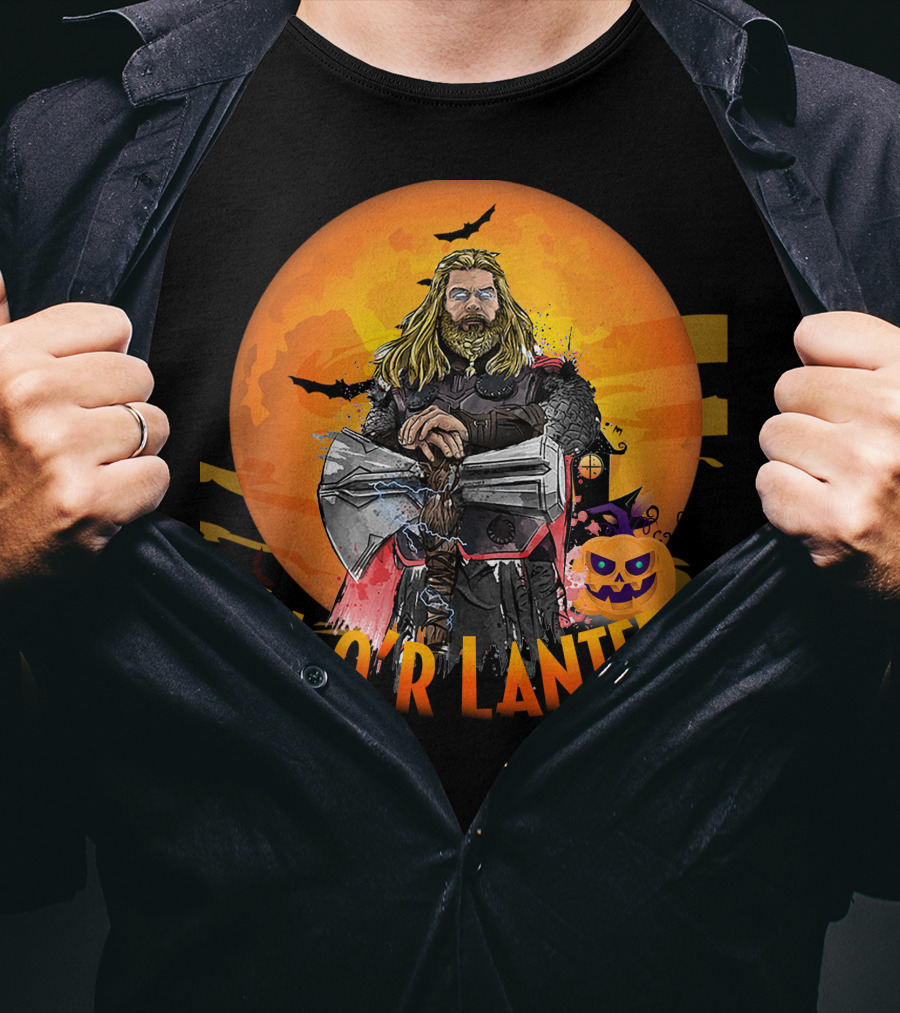 Th-o R Lantern Halloween Thor Illustration TL1409 T-Shirt