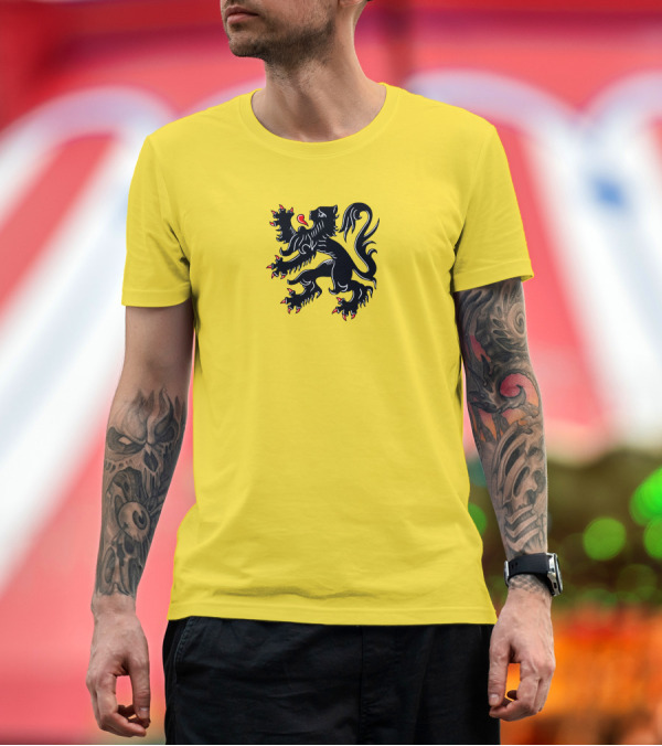 Premium T-Shirt: Flag of Flanders Black Lion T-Shirt Flag of Flanders Black Lion T-Shirt