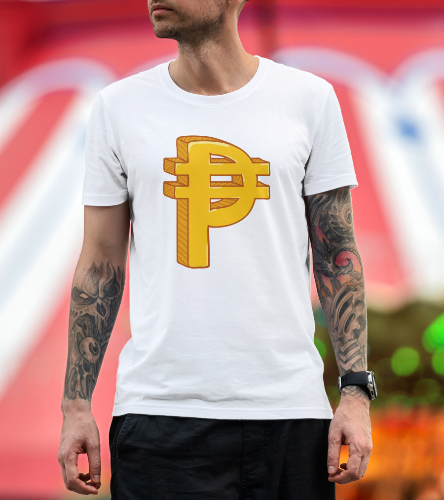 Peso Currency Symbol Philippines Gold T-Shirt