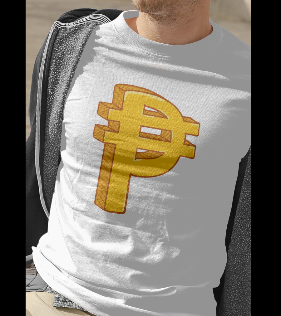 Peso Currency Symbol Philippines Gold T-Shirt
