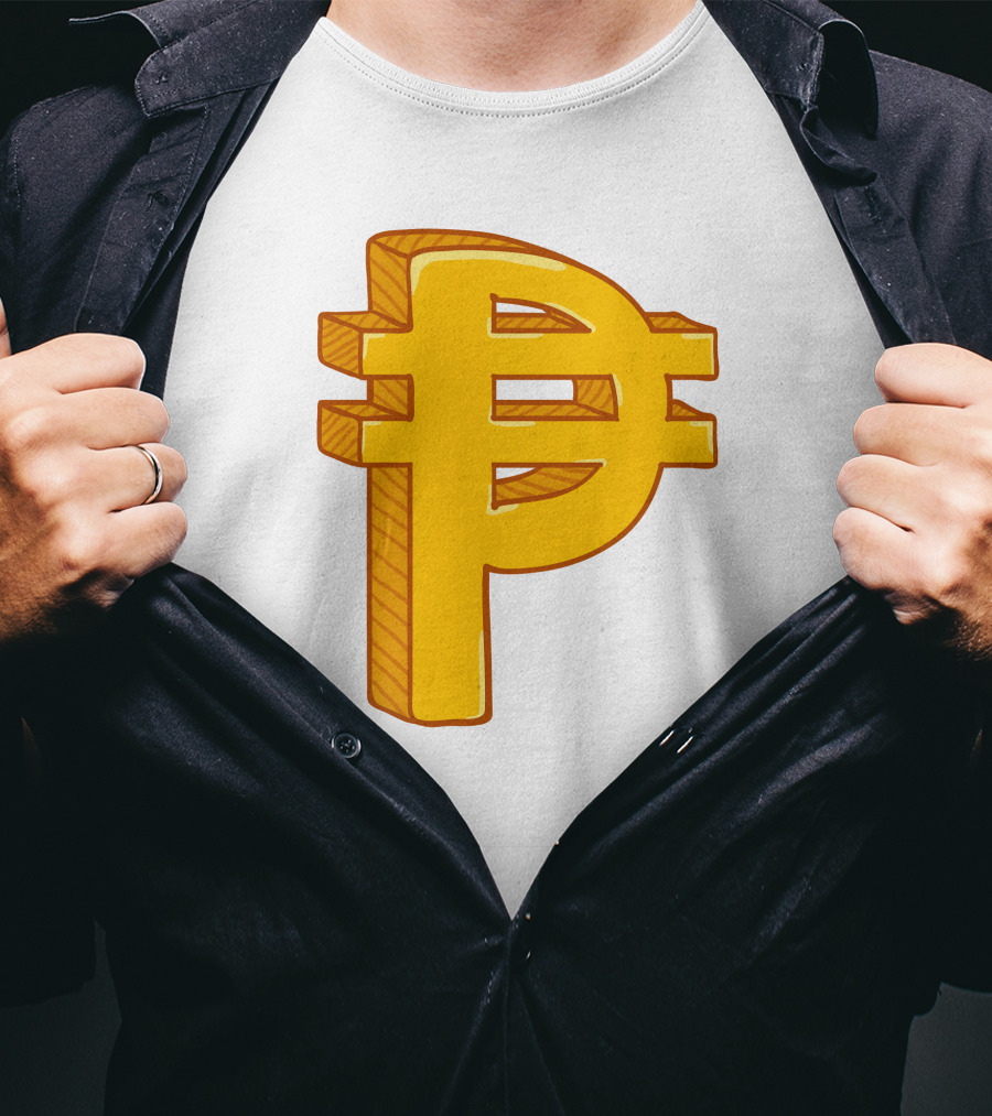 Peso Currency Symbol Philippines Gold T-Shirt