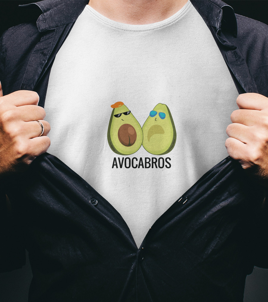 AVOCABROS Avocado Friends With Sunglasses T-Shirt