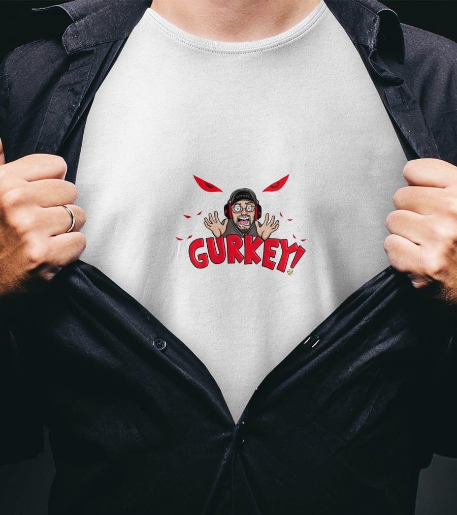 FGTEEV Gurkey Cartoon Character Red Eyes T-Shirt