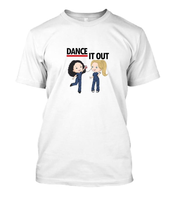 Greys Anatomy Dance It Out Chibi Characters T-Shirt