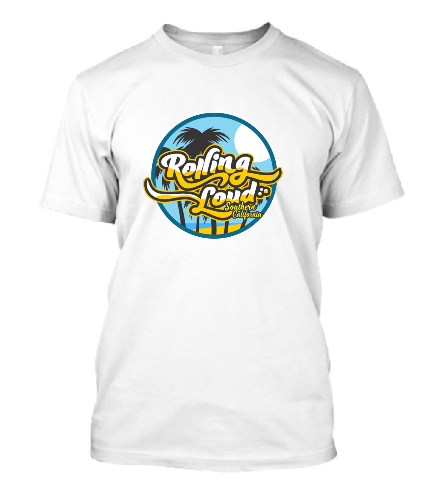 Rolling Loud Southern California Palm Trees Full Moon T-Shirt