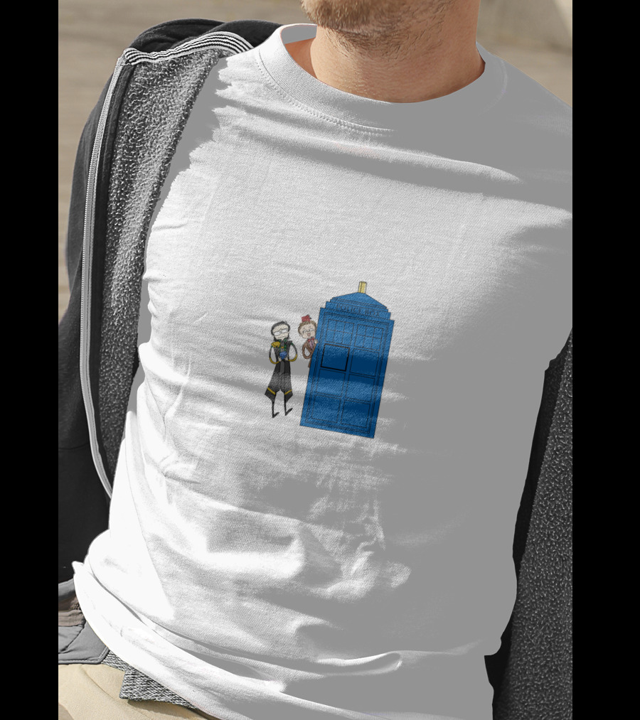 Twomad Police Box Doctor Who T-Shirt