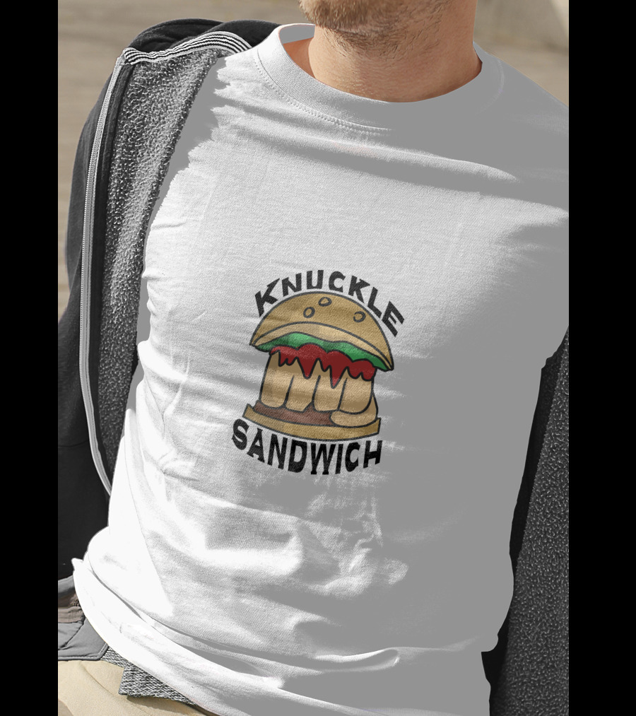 Knuckle Sandwich Fist Burger T-Shirt