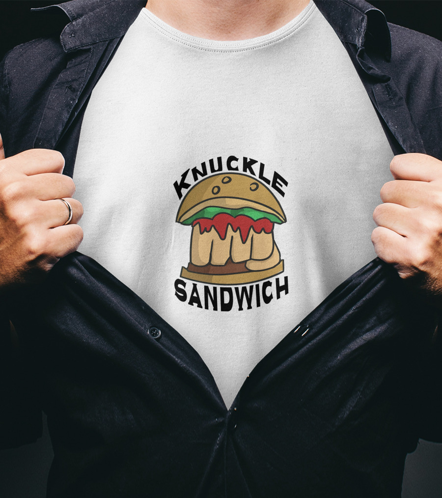 Knuckle Sandwich Fist Burger T-Shirt