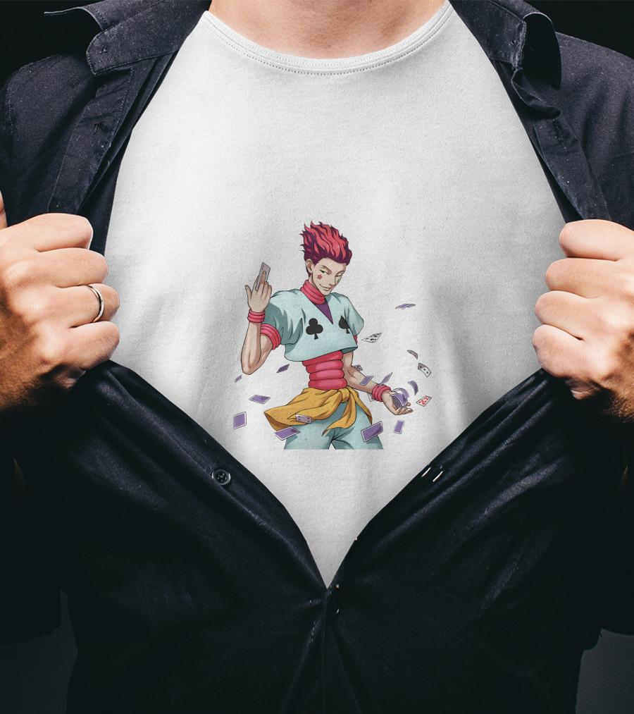 Hisoka Playing Cards Anime Character Hunter X Hunter T-Shirt