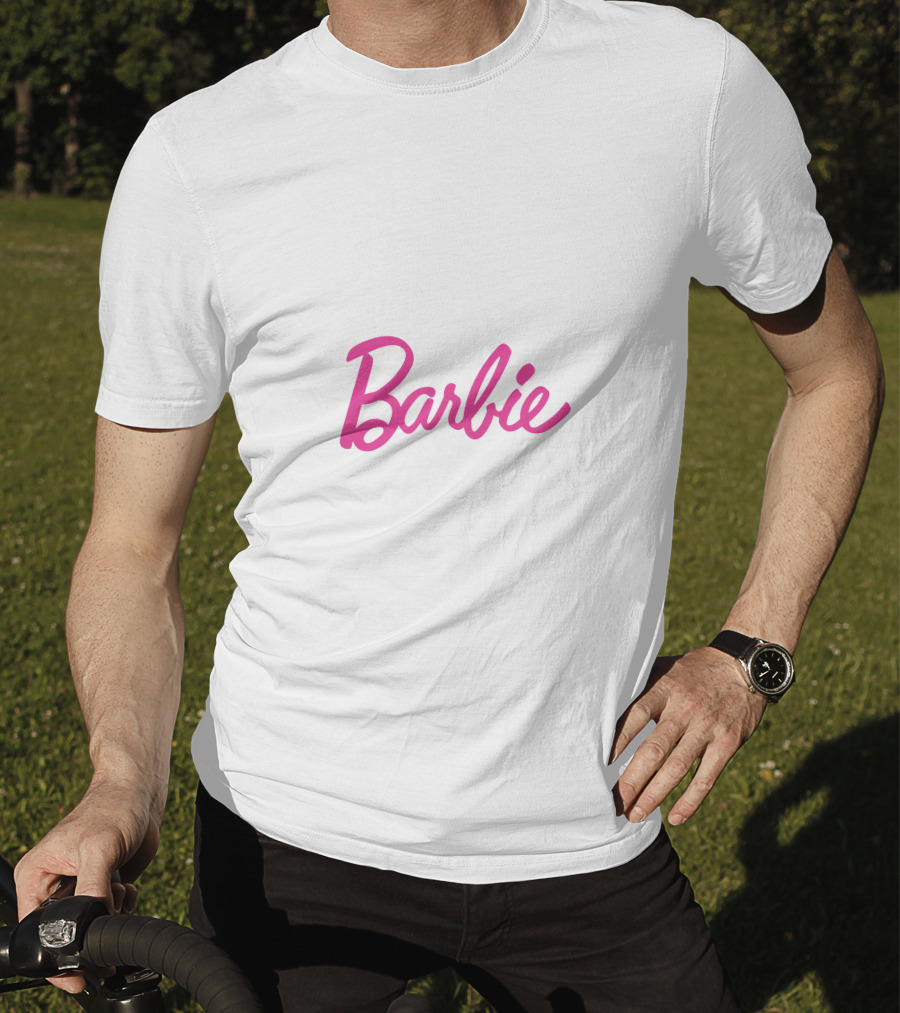 Barbie Logo Pink Script Iconic T-Shirt