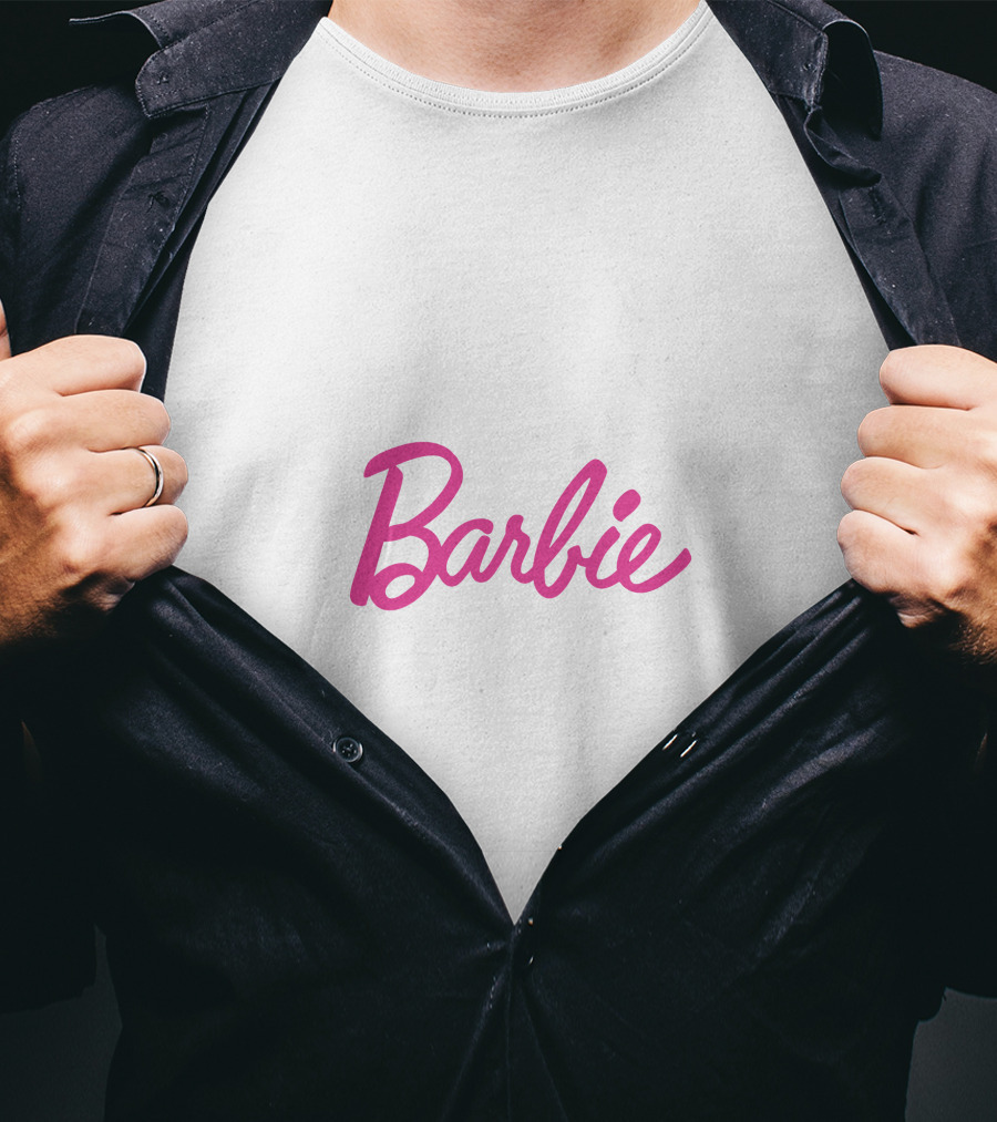 Barbie Logo Pink Script Iconic T-Shirt