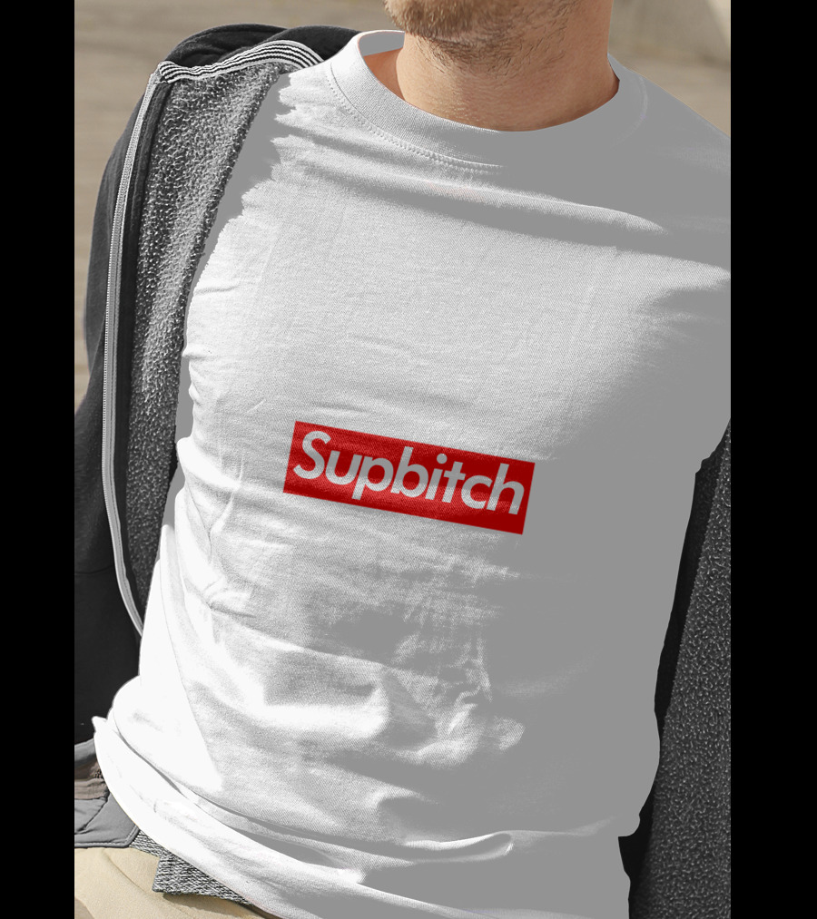 Supbitch Red Box Logo Streetwear T-Shirt